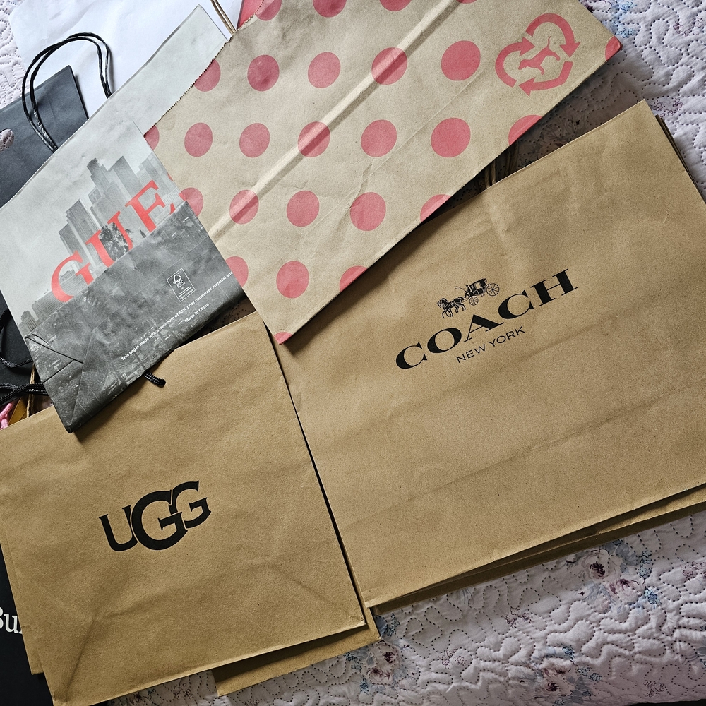 Empty Bags From Different Stores